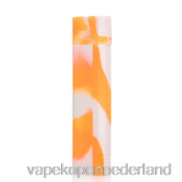 Elektronische Sigaret Vape Witte Neushoorn Siliconen Deppen [kwarts] Oranje Wit (uv-gloed)
